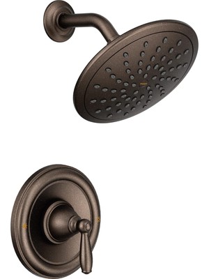 Moen T2252EPORB Brantford Shower Only System With Rainshower Showerhead Without Valve, Oil Rubbed Br