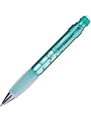 AyrStore Deep Mekanik Kurşun Kalem 0.7 mm Metalik Yeşil Gezegen Deseni