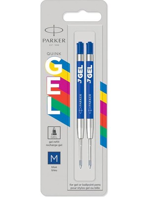 AyrStore Jel Kalem Refill, Plastik Gövde, 2'li Blister, M Uç, Mavi