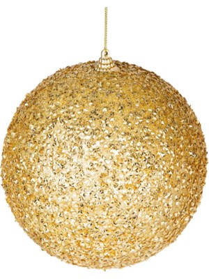 Empressco Parlak Altın Yılbaşı Ağacı Topu 15CM, Renkli ve Şık Dekorasyon Parçası