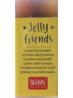 AyrStore Legami - Kokulu Kauçuk, Jelly Friends, 2,2 x 5 Cm, Uzay Teması, Yaban Mersini Aroması, Yumuşak ve