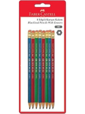 AyrStore Faber-Castell Kurşun Kalem 8'li, Silgili