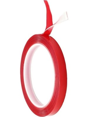 AyrStore Silikon Çift Taraflı Montaj Bandı 10MM Genişlik 5mt Uzunluk Çift Taraflı Bant Çerçeve