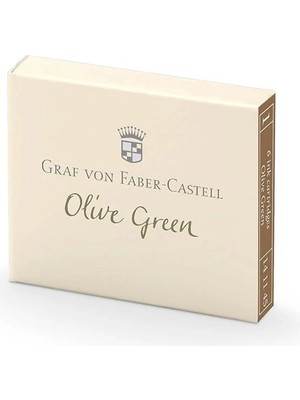 AyrStore Von Faber-Castell Dolma Kalem Kartuşu 6'lı Zeytin Yeşili