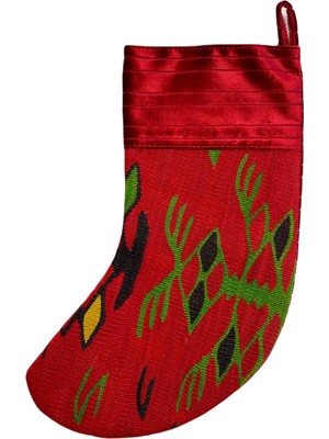 Empressco El Dokuma Kırmızı Yeni Yıl Çorabı Seti, Şık ve Rahat Tasarım, 3lü Paket