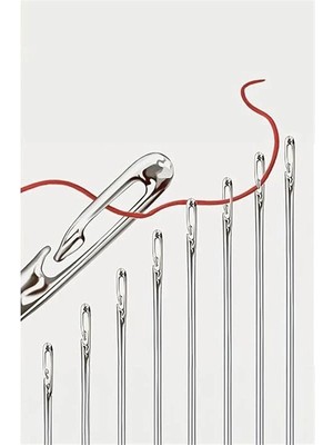 AyrStore 12 Adet Kolay Iplik Geçirilen Iğne Seti Pratik Dikiş ve Nakış Için Kullanışlı Iğne Kiti