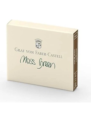 AyrStore Von Faber-Castell Dolma Kalem Kartuşu 6'lı Yeşil