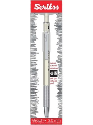 AyrStore Office Graphx Mekanik Kurşun Kalem Beyaz 2 mm