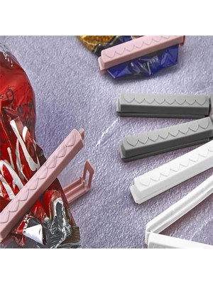 AyrStore Poşet Klipsi, 6 ve 12 Adet Seçeneği, Karışık Renkli (6)
