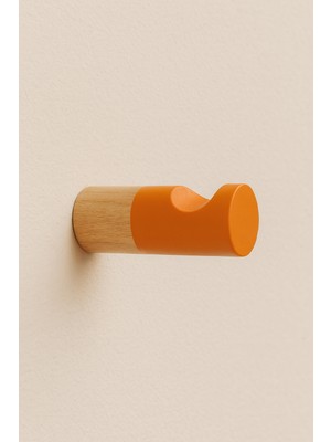 Orient Design Turuncu - Naturel İskandinav Stili Ahşap Askı