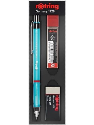 AyrStore Visuclick Versatil Kalem 3’lü Okul Seti, Uçlu Kalem 0.7 Mm, 0.7 Uç 2b, Silgi Hediye - Mavi