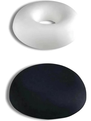 AyrStore Ortopedik Oturma Simidi Basur Minderi Oturma Minderi Oturma Simidi Yastığı Pu Visco, , Siyah