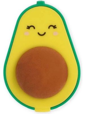 AyrStore Legami - Silgili Kalemtıraş, Boş Hazne, Yumuşak ve Temiz Silgi, 4 x 5,7 Cm, Avokado Motifi