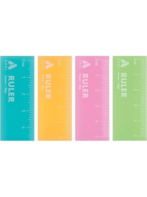 AyrStore Cetvel Silgi, 36'lı Asorti