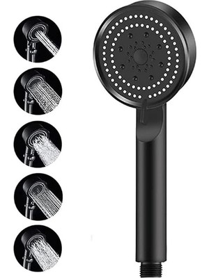 AyrStore Turbo Duş Başlığı,5 Fonksiyonlu Ayarlanabilir Su Akımı,yüksek Basınçlı El Duşu