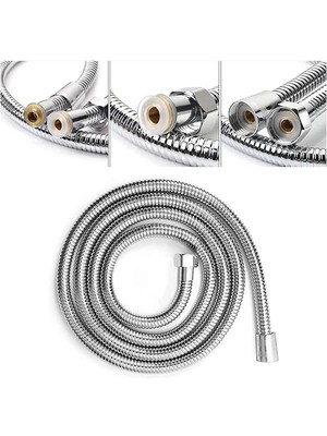 AyrStore Spralli Örgülü Duş Hortumu (2 Metre) (200 Cm)