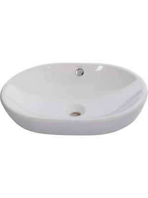 AyrStore Metropole 5942B003-0012 Oval Çanak Lavabo, 60 Cm, Beyaz