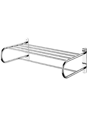 AyrStore Kitaro Raf Havluluk Bornozluk Banyo Krom Ömür Boyu Paslanmaz