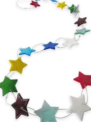 Empressco Parlak Çok Renkli Yıldız Desenli Şık Tasarım, Ev ve Hobi Için Uygun