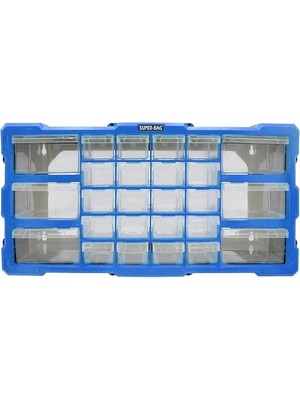 AyrStore Süper Bag Mono Blok Çekmece Seti 26'li Hobby Organizer Seti Monoblok Çekmece Vida Dübel Kutusu Takı