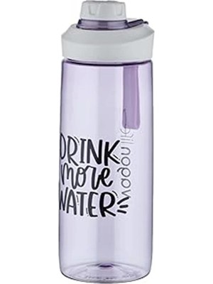 AyrStore 720 ml Çevir Aç Kapak Tritan Su Matarası -Silikon Taşıma Askısı-Süzgeçli-