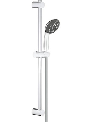 AyrStore Vitalio Start 100 Sürgülü Duş Seti, 600 mm Sürgülü Ray , 100MM El Duşu 3 Akışlı , 1750 mm Duş