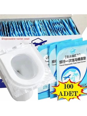 AyrStore 100 Adet Tek Kullanımlık Klozet Örtüsü Klozet Poşeti Klozet Kapak Örtüsü Dispenseri