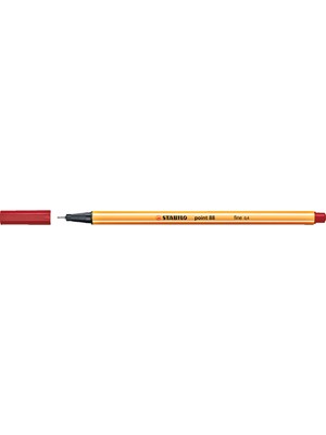 Kitabevimden Stabilo Keçe Uçlu Ince Kalem 88 Point 0.4 mm Koyu Kırmızı (10 Adet) 88/50