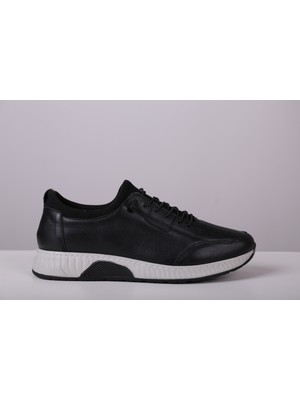 Tam Ortopedik Taban %100 Hakiki Deri Lastikli Bağcık Erkek Ayakkabı Kauçuk Kaymaz Taban