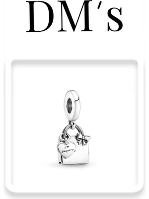 DMs Silver Alışveriş Yapmayı Seviyorum Gümüş Charm'ı
