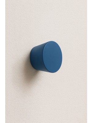 Orient Design Lacivert - İskandinav Stili Ahşap Koni Askı