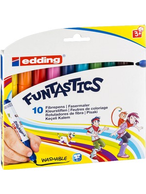 Kitabevimden Edding Keçeli Kalem Kalın Funtastıcs 10 Lu Set ED14K1099