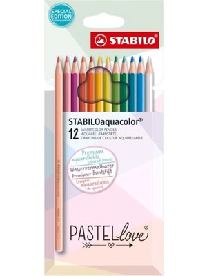 Kitabevimden Stabilo Aquacolor Pastellove 12 Li 1612/7