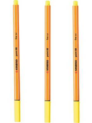 Kitabevimden Stabilo Keçe Uçlu Ince Kalem 88 Point 0.4 mm Limon Sarısı 88/24