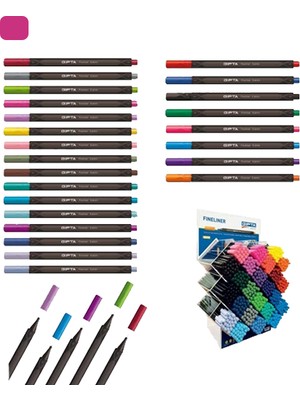 Kitabevimden Gıpta Fineliner 0.4 mm Üçgen Pembe K600026-12-LI-PKT