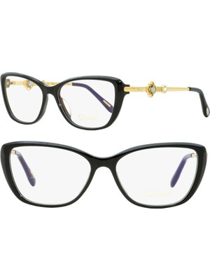 Chopard VCH224S  0700 23KT Gold Cat Eye Kedi Gözü Siyah 23KT Altın Kadın Gözlük