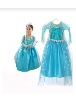 Yediel Buğra Elsa Kostüm Frozen Aksesuarsız