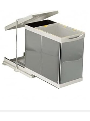 Storemax Steely 21100 Raylı Dolap Içi Mutfak Çöp Kovası-20+1 Litre