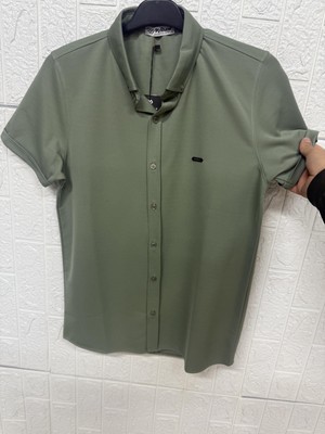 Laviva Fashion Bürümcük Doku Pike Kısa Kollu Gömlek
