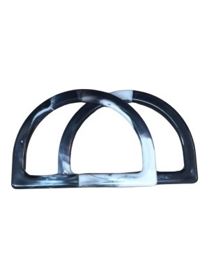 Çanta Sapı D Model Siyah-Beyaz 12,5 cm