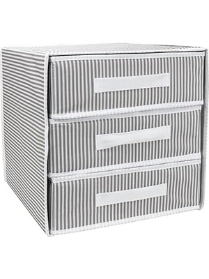 Storemax 3 Bölmeli Katlanabilir Çekmece Raf Düzenleyici Organizer