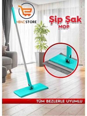 Hbnc Şip Şak Mop – Tüm Bezlerle Uyumlu, Xl Başlık, Tek Tıkla Temizlik