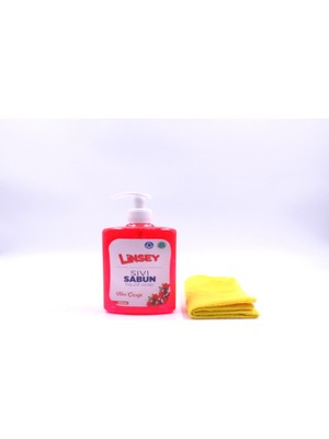 Linsey Sıvı El Sabunu 500 Ml, Nar Çiçeği, Kaliteli, Detsan Güvencesiyle (51. Yıl), Bez Hediyeli