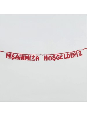 Marsilyan Nişanımıza Hoşgeldiniz Keçe Yazı