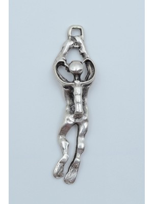 Alooya Dalgıç Gümüş Kaplama Kolye Ucu