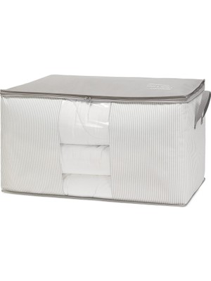 Storemax Boy Pvc Pencereli Gri Çizgili Stuff & Things Hurç 75 x 40 x 40 cm