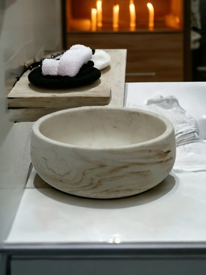 Trust Stone Bej Mermer Desen  Beton Havluluk