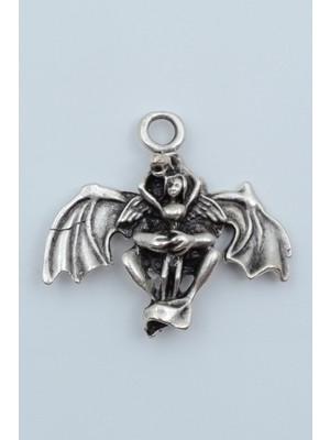 Alooya Ejderha Gümüş Kaplama Kolye Ucu