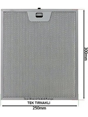 Franke Fgl 9014 Xs Ankastre Aspiratör Davlumbaz Için Alüminyum Yağ Filtresi 250×300