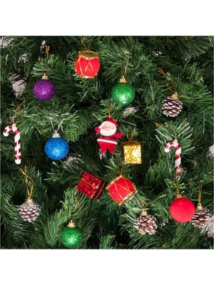 Empressco Yılbaşı Çam Ağacı Süsü Kozalaklı Set, 23'lü, Kahverengi